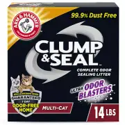 Clump & Seal Multi-Cat Complete Odor Sealing Clumping Cat Litter, 14 Lb