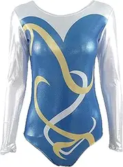 [JoyCan] Women's Rhythmic Gymnastics suit tights competition suit Gymnastics suit costume Blue