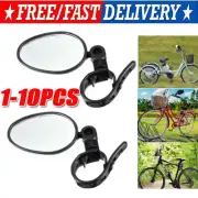 10PCSBike Mirror Rotaty Round MTB Road Handlebar Bicycle Rear View Glass Cycling