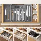Cutlery Drawer Organiser, Expandable Utensil Tray for Kitchen, Adjustable RK