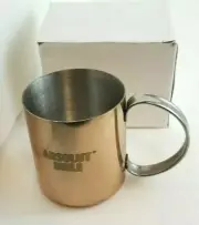 ABSOLUT.® MULE Copper Clad Vodka Moscow Mule Mug 12oz - 3.5" H - New with Box