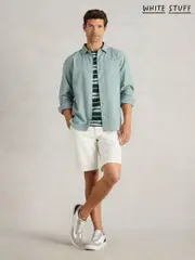 White Stuff Blue Sky Ely Long Sleeve Shirt (W30900) | $127
