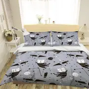 3D Cat Flag 071 Bedding Set Pillowcases Quilt Duvet Cover Set Queen King