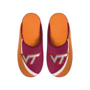 FOCO NCAA Men's Virginia Tech Hokies 2022 Big Logo Color Edge Slippers