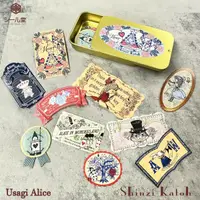 在飛比找誠品線上優惠-日本 seal-do 鐵盒裝貼紙/ 愛麗絲夢遊仙境/ 兔子愛