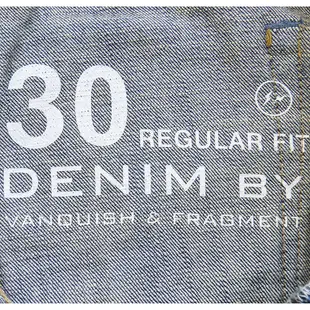 日本藤原浩DENIM BY VANQUISH & FRAGMENT藍色RGB Patte窄管牛仔褲 日本製 赤耳 W30