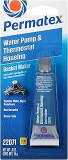 Permatex 22071 Water Pump and Thermostat Housing RTV Silicone Gasket Maker, 14 g