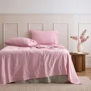 Blush Pink Cotton Flannelette Sheet Set [ESSBPLFLAN25G]