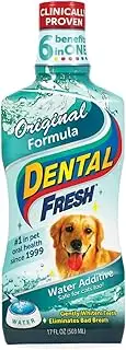 Dental Fresh Water Additive, 503ml - Original Formula for Dogs - Clinically Proven, Simply Add to Pet’s Water Bowl to Whiten Teeth, Eliminate Bad Breath, and Improve Oral Health