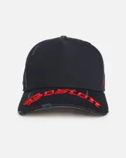[47 Brand] 47 Brand Boston Red Sox 'Destruct Gothic Visor' 47 Offside Strapback Navy/navy - Size ONE ONE Navy/Navy
