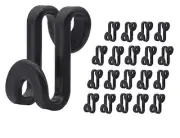 Kclongvs 60 Pcs Clothes Hanger Connector Hooks, for Velvet Huggable Hangers, ...
