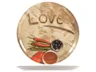 Set Of 6 Dishes Pizza Porcelain, Decorum Love, Diameter 33 CM Saturnia