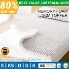 Memory Foam Topper Mattress Egg Crate Bed Protector All Sizes 5cm