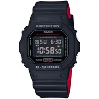 在飛比找森森購物網優惠-CASIO G-SHOCK 絕對強悍黑紅經典方形計時錶/DW