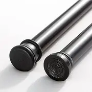 DEARART Shower Curtain Rod Stainless Steel Rod Spring Tension and Rust Prevention Non-Slip, Suitable for Bathroom Windows Curtain Doorway Closet Kitchen, 90~160cm, Black