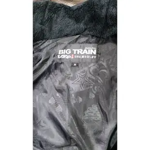 二手 BIG TRAIN男生羽絨外套，黑色M號