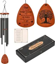 Memorial Wind Chimes for Dad, Sympathy Wind Chimes Memorial Gifts for Loss of Da