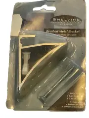 Brushed Metal Shelf Support Bracket