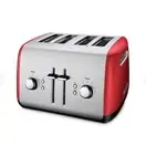 KitchenAid 4-Slice Toaster with Manual High-Lift Lever. Red