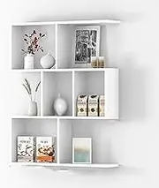 Wall Shelf 3- Tier Floating Shelves Wall Mounted, Rustic Wood Wall Shelves Bookshelves Storage Racks, Wall Decoration for Bedroom Living Room Bathroom Kitchen Office Shelves Floating