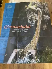 Q'eswachaka Inca Engineering - 33" Tall x 25" Wide - Large Informational Poster