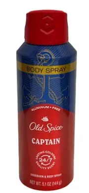 Old Spice Captain Body Spray 5.1 oz