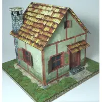 在飛比找Yahoo!奇摩拍賣優惠-立體手工制作仿真小房屋老房子建筑3D紙模型紙藝玩具~~特價