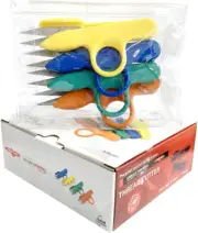 Golden Eagle Right/Left Craft Sewing Pruning Thread Scissors in Soft Vinyl Pouch
