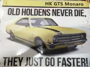 Holden HK GTS Monaro Metal Sign