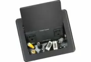Crestron FT-PWR-D-B FlipTop™ Power Center, Small, Black Anodized