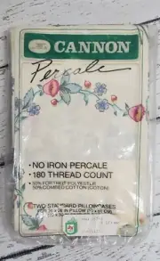 Vintage NIP purchase with S&H GREEN Stamps percale floral pillows cases