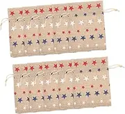 LABRIMP 50Pcs Drawstring Bags for Jewelry Star Sign Design Portable Storage Pouches for Festivals Parties Sturdy Material