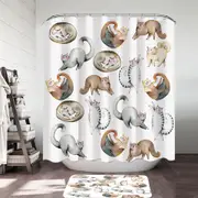 Adorable Poses Cute Cats Shower Curtain