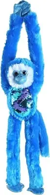 Wild Republic 23469 Sequin Hanging Monkey Stuffed Animal Plush 22"