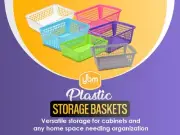 YBM Home Large Plastic Storage Basket for Organizing, 32-1184-12