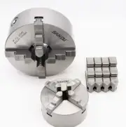 Four-jaw self-centering chuck K12-200 manual linkage lathe chuck 80 100 125 13