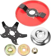 Lawn Mower Replacement Blades 1 Set Metal Lawnmower Blades Pressure Plates for Garden Trimmer Supplies
