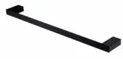Oliveri ATHENS SINGLE TOWEL RAIL Square Edge MATTE BLACK- 600mm Or 800mm
