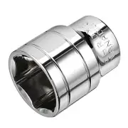 1/2-inch Drive 24mm 6-Point Shallow Socket Chrome Vanadium Steel