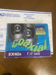 NEW Polk Audio EX462a 4X6" Coaxial Car Stereo Speakers EX Series II