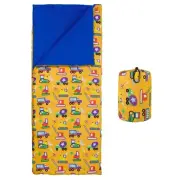 Wildkin Kids Sleeping Bag – Roll-Up Design with Storage Bag for School, Trave...