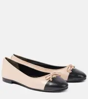 [Tory Burch] Tory Burch Embellished leather ballet flats UK 8 multicoloured
