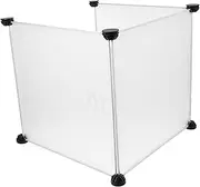 BUGUUYO 3pcs Cat Litter Box Splash Guard Transparent Pee with Buckles for Cats Litter Box Enclosure Privacy