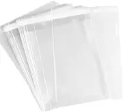 200Pcs 4-5/8'' X 5-3/4'' Resealable Cello Cellophane Bags - Fits A2 Card w/Envelope Photos Jewelry Candy Treats Cookie Clear Plastic Sleeves (200 Count)