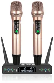 Singtronic Professional UHF Wireless Karaoke Microphones Dual System