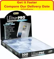 10 x ULTRA PRO PLATINUM TRADING CARD 9 POCKET SLEEVES PAGES AFL POKEMON MTG