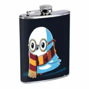 Magic House Owl Em1 Flask 8oz Stainless Steel Hip Drinking Whiskey