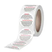 500pcs/roll Candle Warning Label Candle Jar Container Stickers Waterproof L.t2