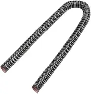 X AUTOHAUX 3.28FT 1.26'' Flexible Silicone Air Ducting Hose Dryer Vent Hose for Air Duct Fan Systems,Hot Cold Car Engine Intake Braking Black