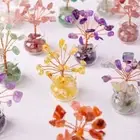 1Pcs Feng Shui Crystal Macadam Natural Mini Tree New Money Tree